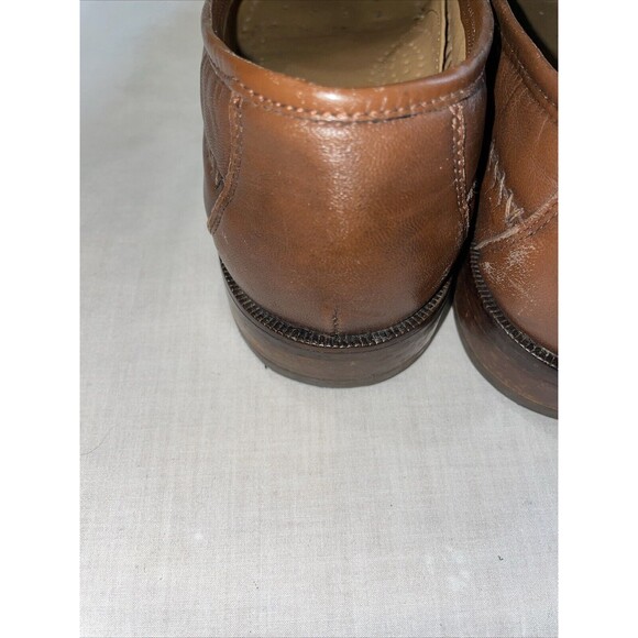 Florsheim Men’s Dressy Loafers Sz 9.5 M Brown Leather Faux Gator Business Formal main image 6